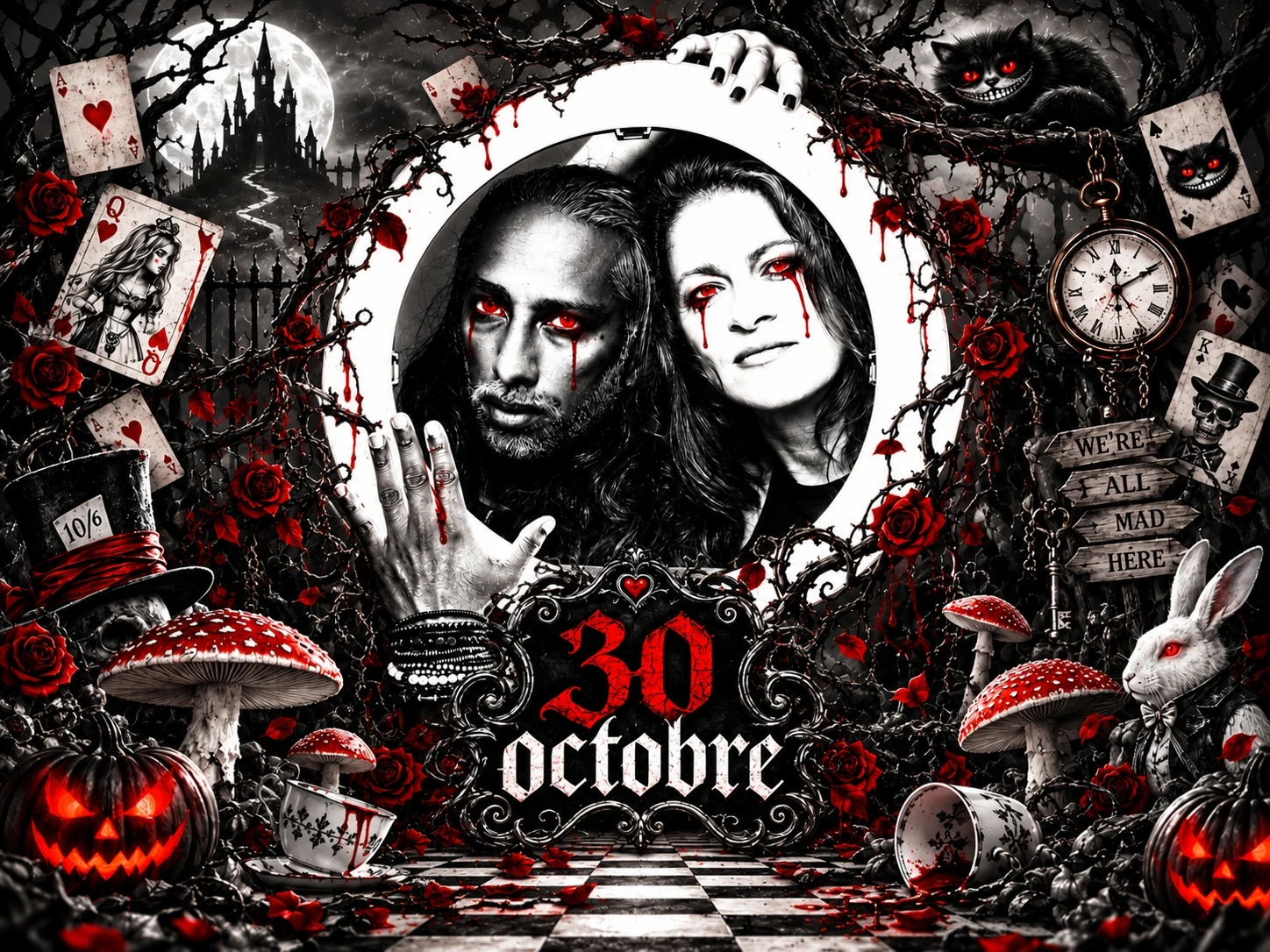 Le bal Halloween au pays des merveilles