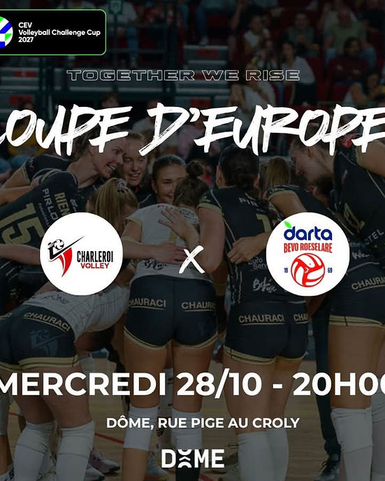 Charleroi Volley vs Bevo Roeselare (CEV Challenge Cup)