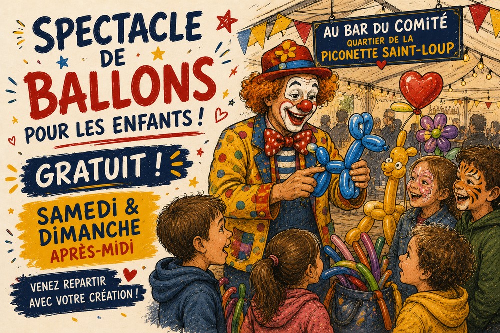 Pour les enfants, Sculptures ballons